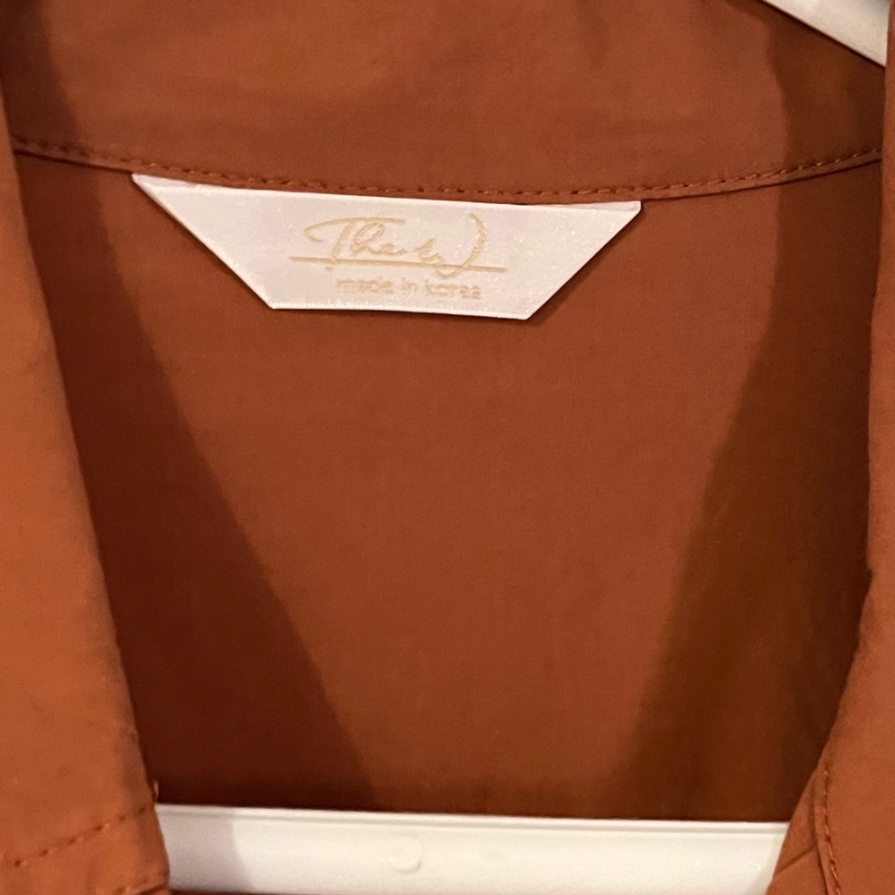 Rust Button Down Shirt - image 2